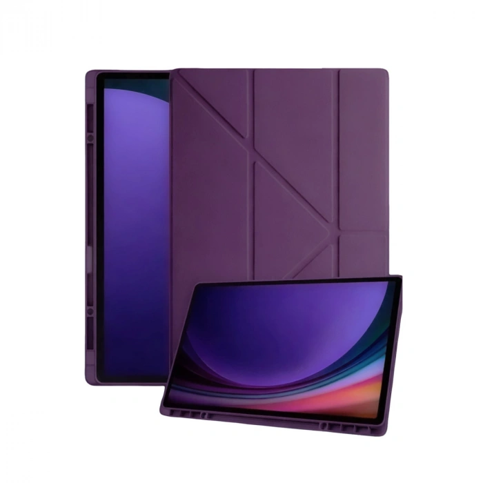 Newface Samsung Galaxy X730 Tab S11 Kalemlikli Mars Tablet Kılıfı - Mürdüm