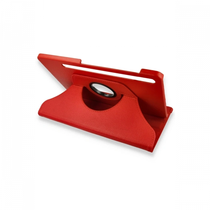 Newface Samsung Galaxy X800 Tab S8 Plus 12.4 Kılıf 360 Tablet Deri Kılıf - Kırmızı