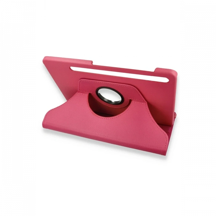 Newface Samsung Galaxy X800 Tab S8 Plus 12.4 Kılıf 360 Tablet Deri Kılıf - Pembe
