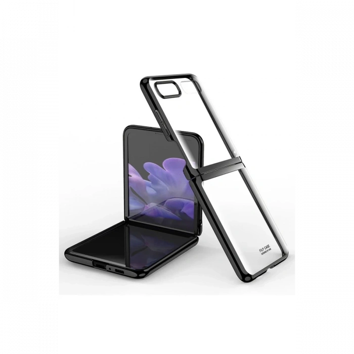 Newface Samsung Galaxy Z Flip 4 Kılıf Fold Element Kapak - Siyah