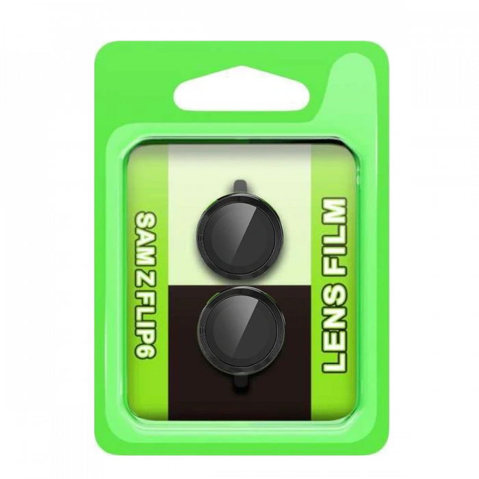 Newface Samsung Galaxy Z Flip 6 Raze Metal Kamera Lens - Siyah