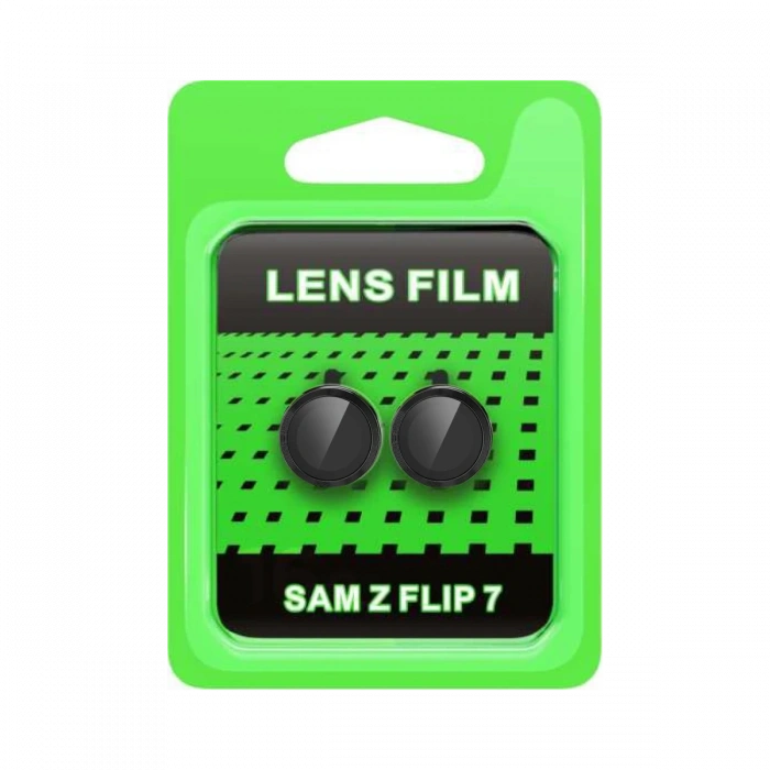 Newface Samsung Galaxy Z Flip 7 Raze Metal Kamera Lens - Siyah