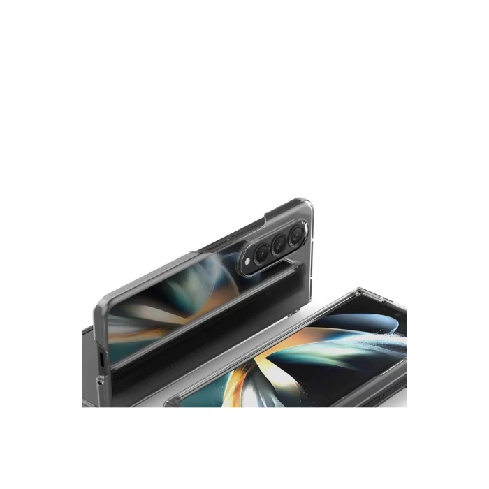 Newface Samsung Galaxy Z Fold 3 Kılıf Fold TPU Silikon - Şeffaf
