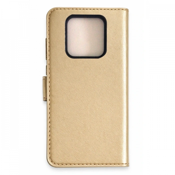 Newface Tecno Camon 16 Prime Trend S Plus Kapaklı Kılıf - Gold