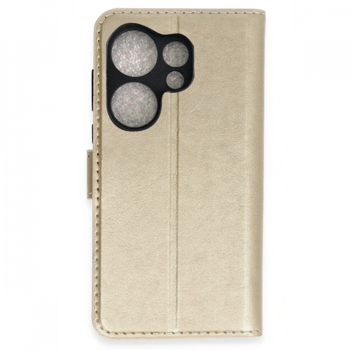 Newface Tecno Camon 20 Prime Trend S Plus Kapaklı Kılıf - Gold