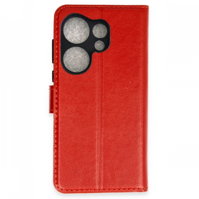 Newface Tecno Camon 20 Prime Trend S Plus Kapaklı Kılıf - Kırmızı