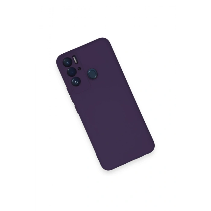 Newface Tecno Pova Neo Kılıf Nano içi Kadife Silikon - Mor