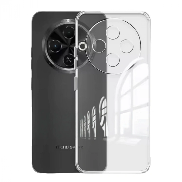 Newface Tecno Spark 30C Kılıf Lüx Şeffaf Silikon