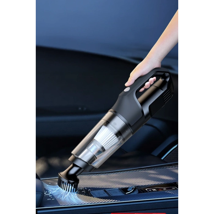 Newface VC006 50W 4000 mAh Bataryalı Kablosuz Çok Fonksiyonlu Araç Süpürge - Siyah