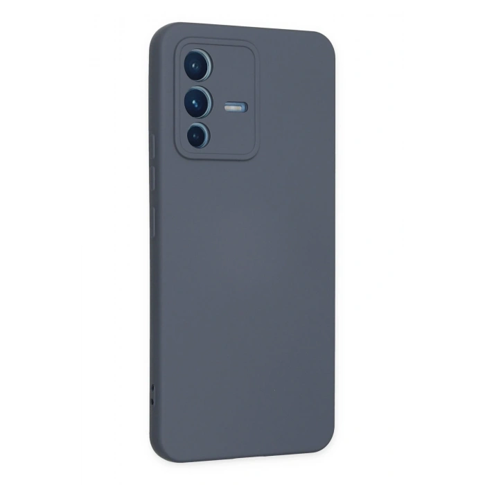 Newface Vivo V23 5G Kılıf Nano içi Kadife Silikon - Gri