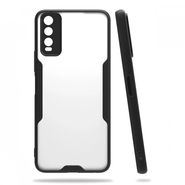 Newface Vivo Y11S Kılıf Platin Silikon - Siyah