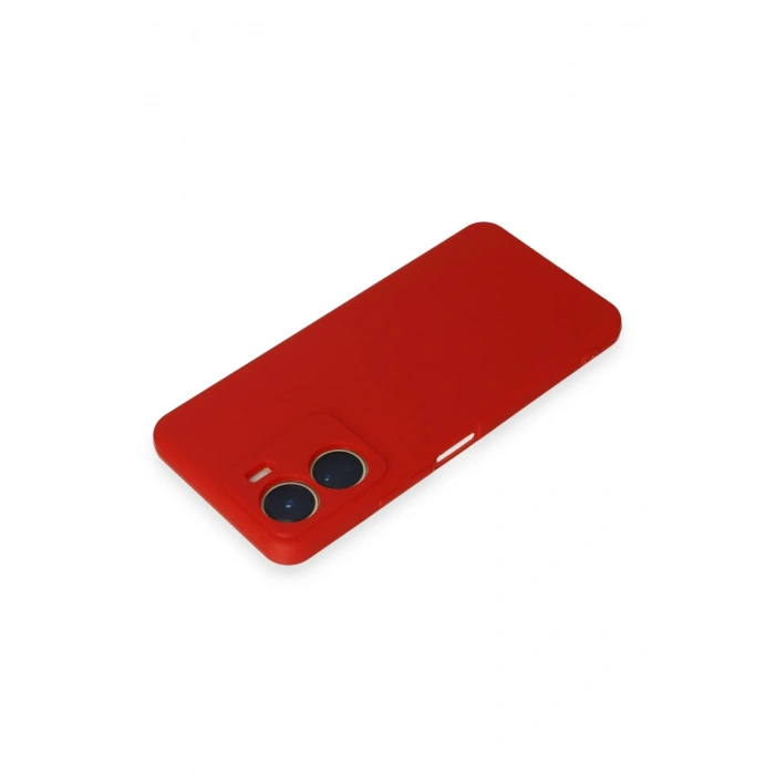 Newface Vivo Y16 Kılıf First Silikon - Kırmızı