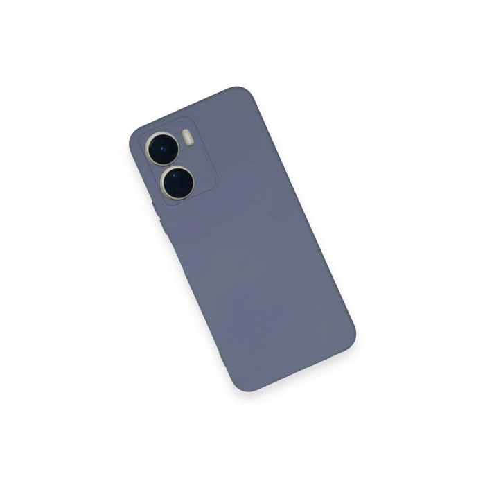 Newface Vivo Y16 Kılıf Nano içi Kadife Silikon - Gri