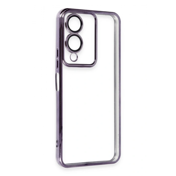 Newface Vivo Y17S Kılıf Razer Lensli Silikon - Mor