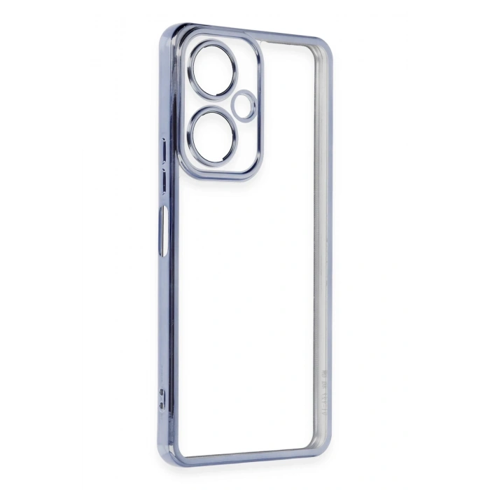 Newface Vivo Y27 Kılıf Razer Lensli Silikon - Açık Mavi