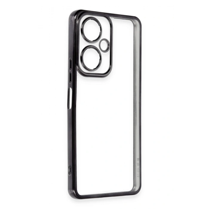 Newface Vivo Y27 Kılıf Razer Lensli Silikon - Siyah