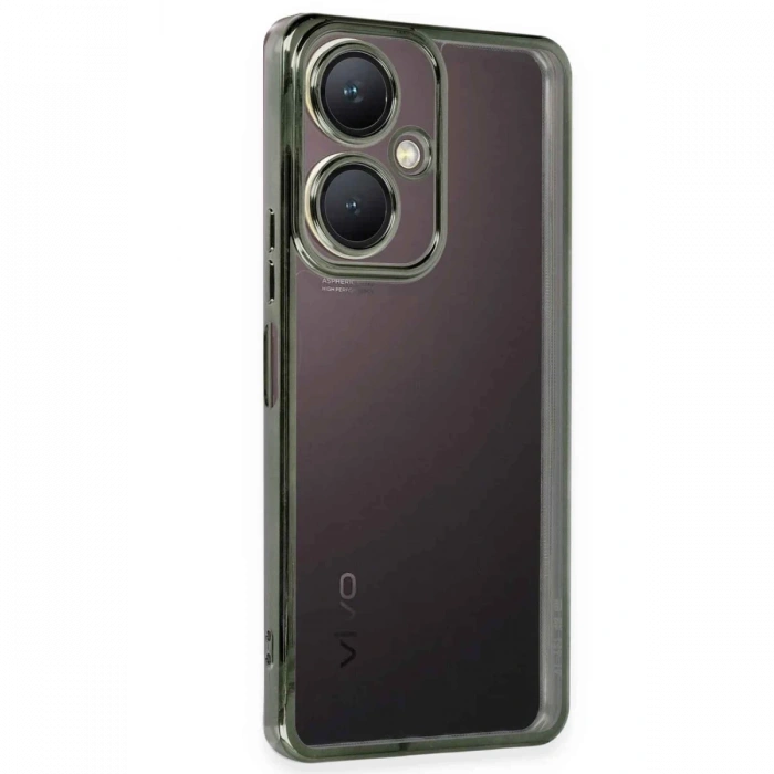 Newface Vivo Y27 Kılıf Razer Lensli Silikon - Yeşil