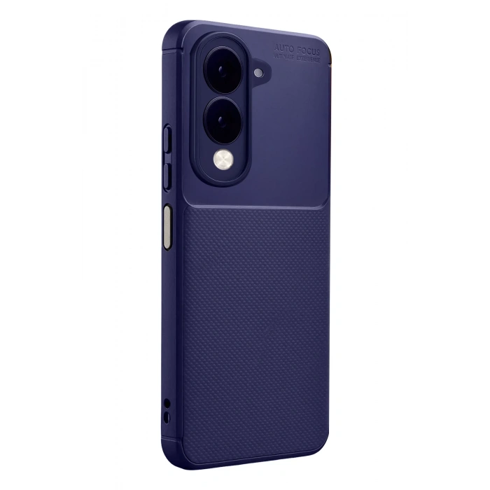 Newface Vivo Y29S Auto Focus Karbon Kapak - Lacivert