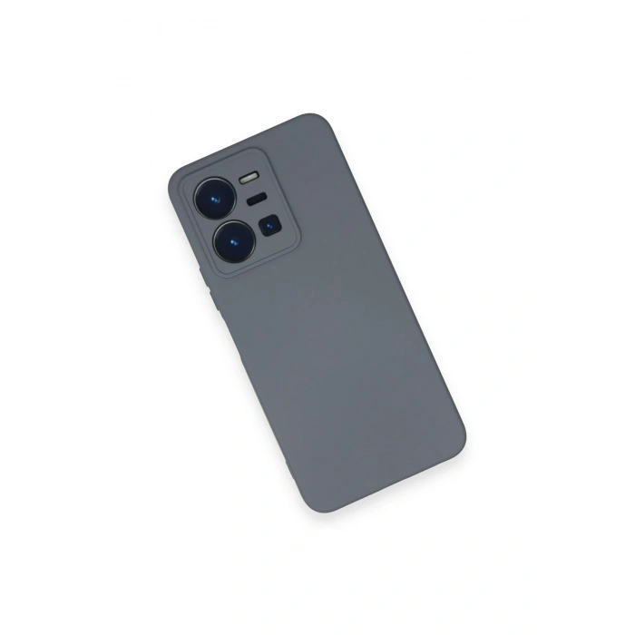 Newface Vivo Y35 Kılıf Nano içi Kadife Silikon - Gri