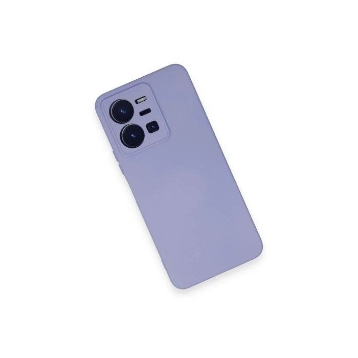 Newface Vivo Y35 Kılıf Nano içi Kadife Silikon - Lila