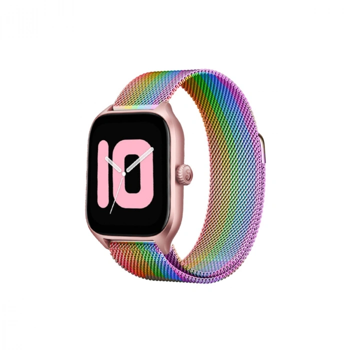 Newface Watch 20mm Metal Mıknatıslı Kordon - Gökkuşağı