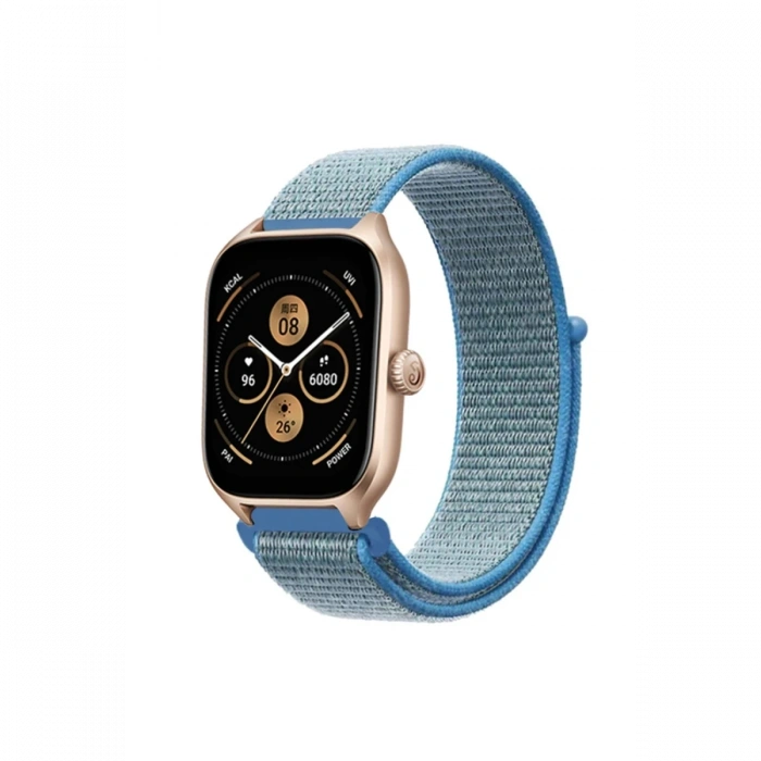 Newface Watch 22mm Hasırlı Cırtcırtlı Kordon - Turkuaz