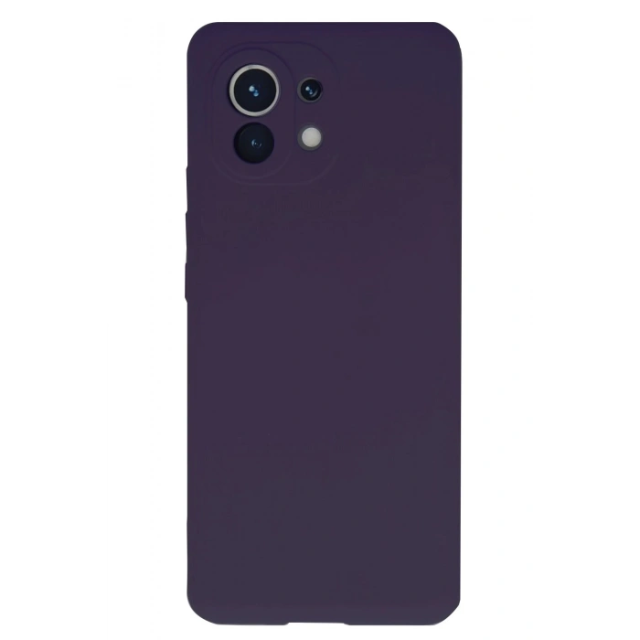 Newface Xiaomi Mi 11 Kılıf Nano içi Kadife Silikon - Mor