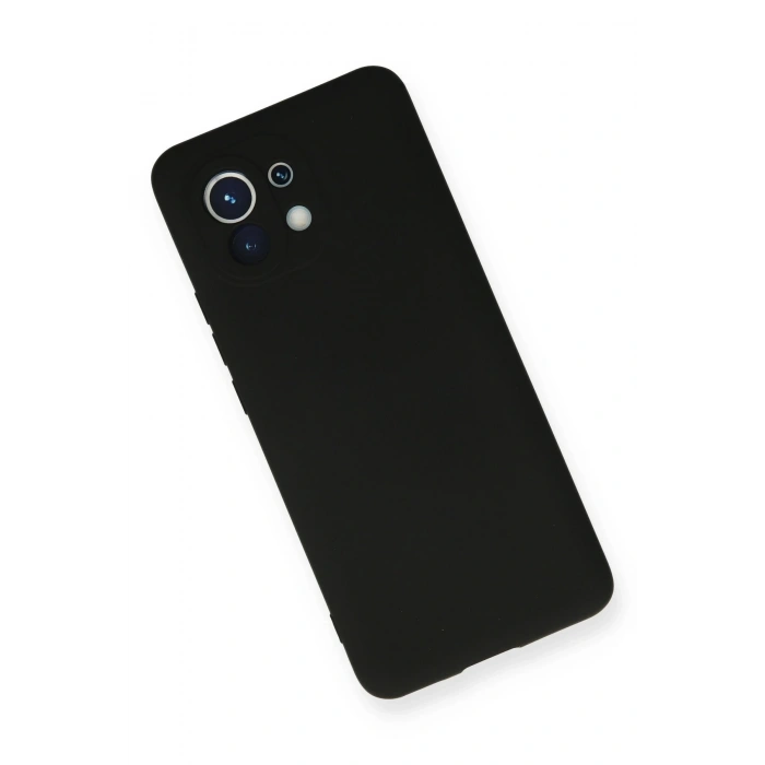 Newface Xiaomi Mi 11 Kılıf Nano içi Kadife Silikon - Siyah