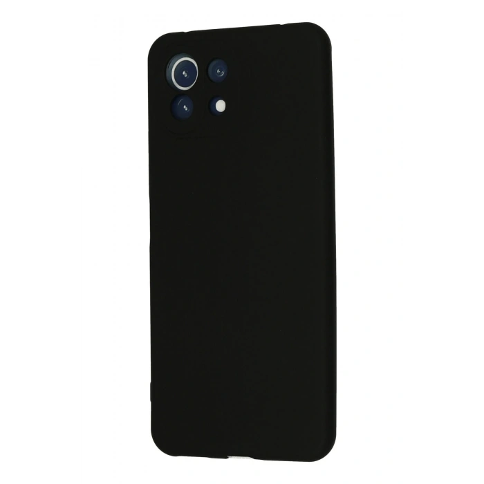Newface Xiaomi Mİ 11 Lite Kılıf Nano içi Kadife Silikon - Siyah