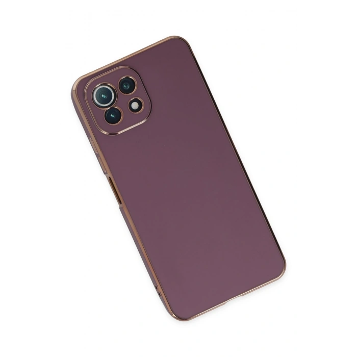 Newface Xiaomi Mİ 11 Lite Kılıf Volet Silikon - Mor