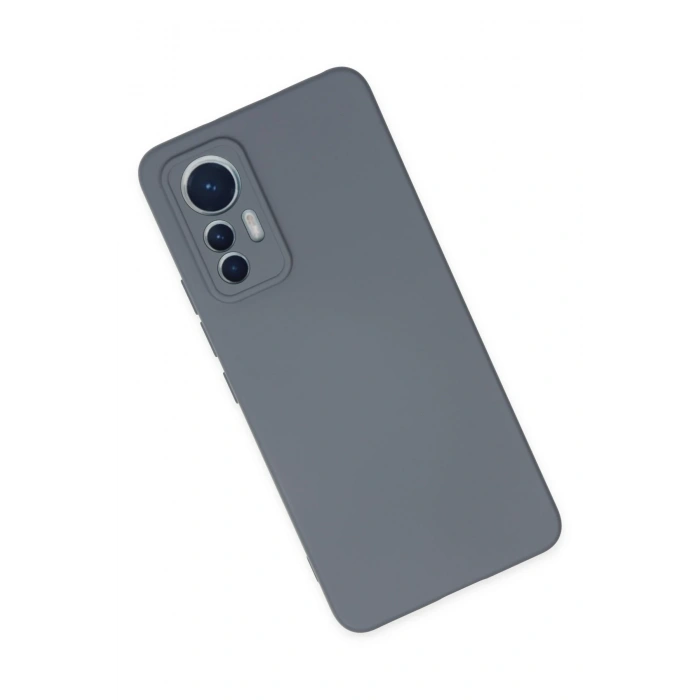Newface Xiaomi Mi 12 Lite Kılıf Nano içi Kadife Silikon - Gri