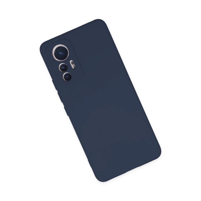 Newface Xiaomi Mi 12 Lite Kılıf Nano içi Kadife Silikon - Lacivert
