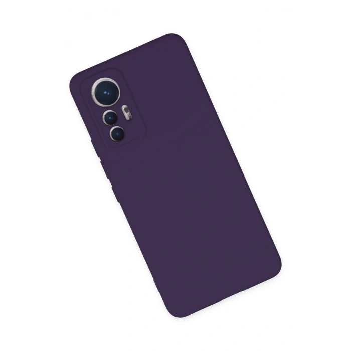 Newface Xiaomi Mi 12 Lite Kılıf Nano içi Kadife Silikon - Mor