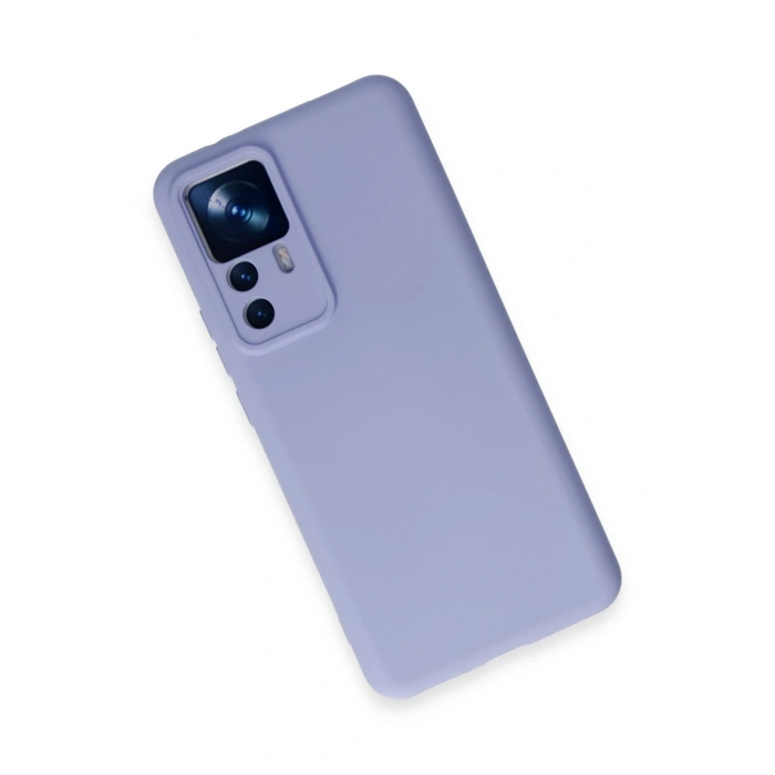 Newface Xiaomi Mi 12T Pro Kılıf Nano içi Kadife Silikon - Lila