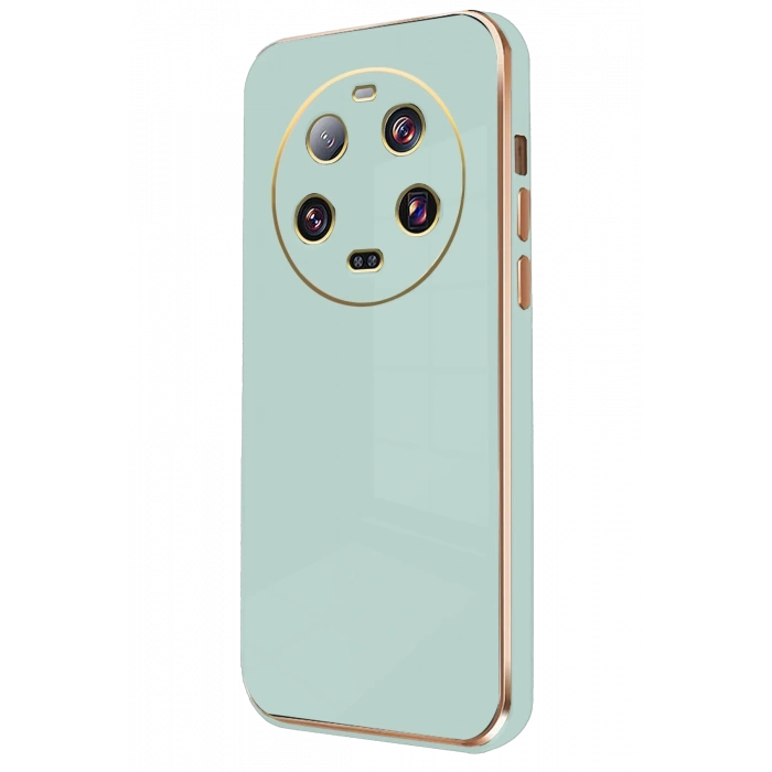 Newface Xiaomi Mi 14 Ultra Kılıf Volet Silikon - Açık Yeşil