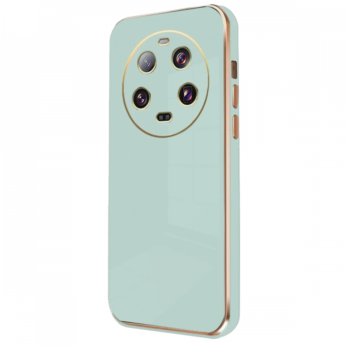 Newface Xiaomi Mi 14 Ultra Kılıf Volet Silikon - Açık Yeşil