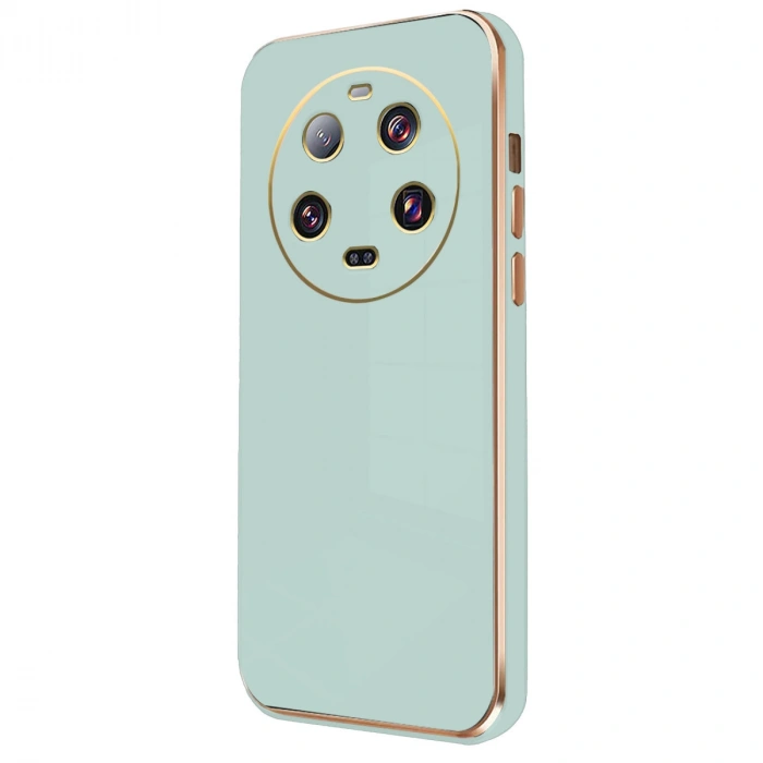 Newface Xiaomi Mi 14 Ultra Kılıf Volet Silikon - Açık Yeşil