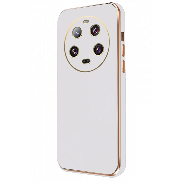 Newface Xiaomi Mi 14 Ultra Kılıf Volet Silikon - Beyaz