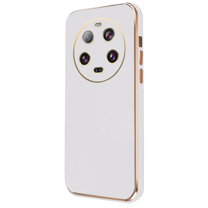 Newface Xiaomi Mi 14 Ultra Kılıf Volet Silikon - Beyaz