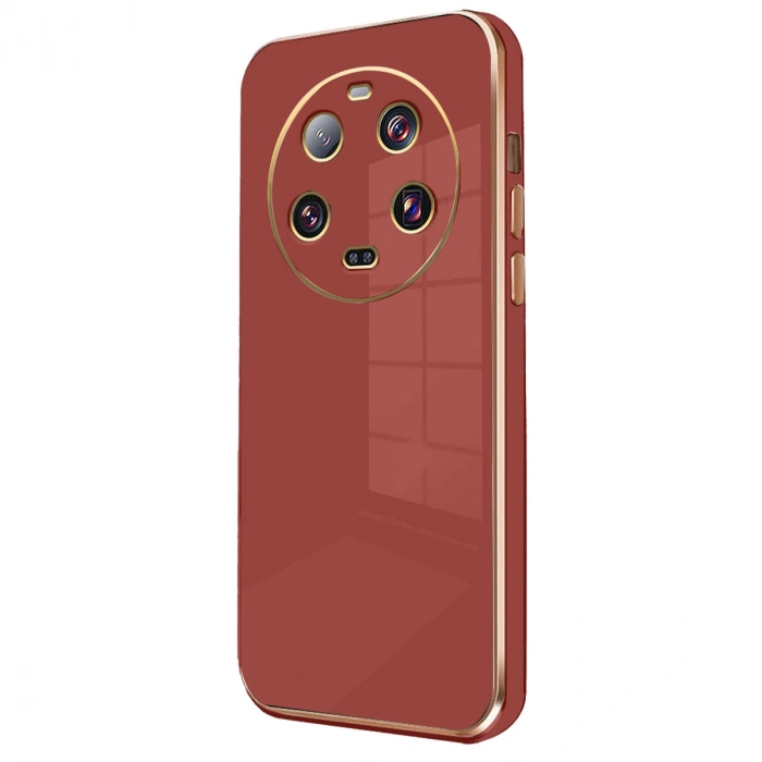 Newface Xiaomi Mi 14 Ultra Kılıf Volet Silikon - Kırmızı