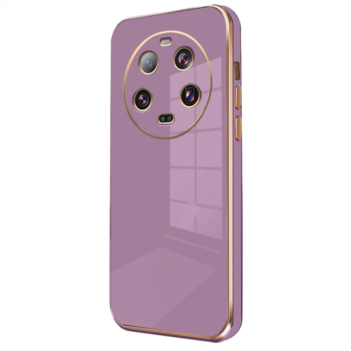 Newface Xiaomi Mi 14 Ultra Kılıf Volet Silikon - Mor