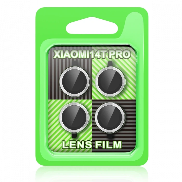 Newface Xiaomi Mi 14T Pro Raze Metal Kamera Lens - Gümüş