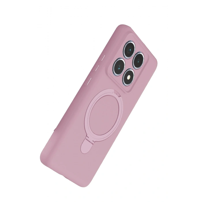 Newface Xiaomi Mi 14T Pro Regal Magsafe Standlı Kapak - Açık Pembe