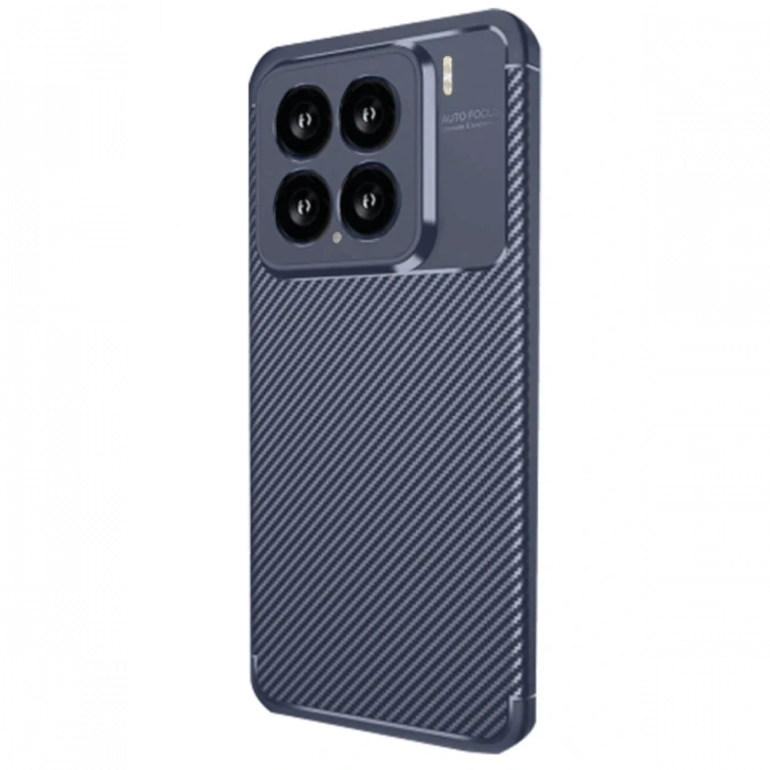 Newface Xiaomi Mi 15 Kılıf Auto Focus Karbon Kapak - Lacivert