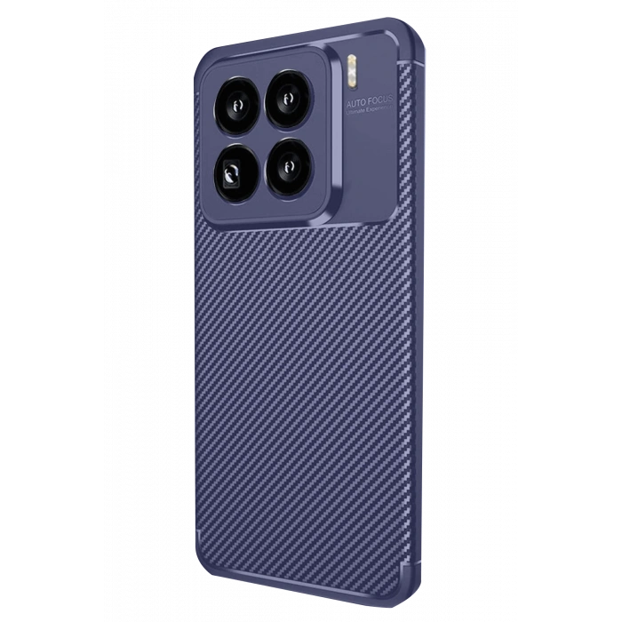 Newface Xiaomi Mi 15 Pro Kılıf Auto Focus Karbon Kapak - Lacivert