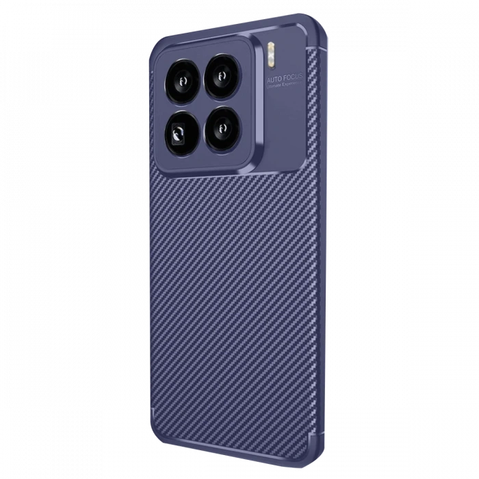 Newface Xiaomi Mi 15 Pro Kılıf Auto Focus Karbon Kapak - Lacivert