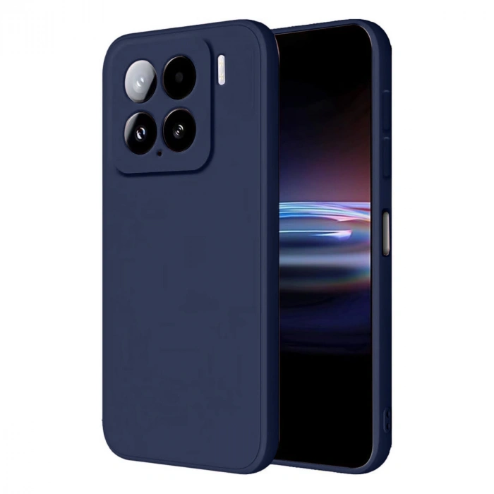 Newface Xiaomi Mi 15 Pro Kılıf Nano içi Kadife Silikon - Lacivert