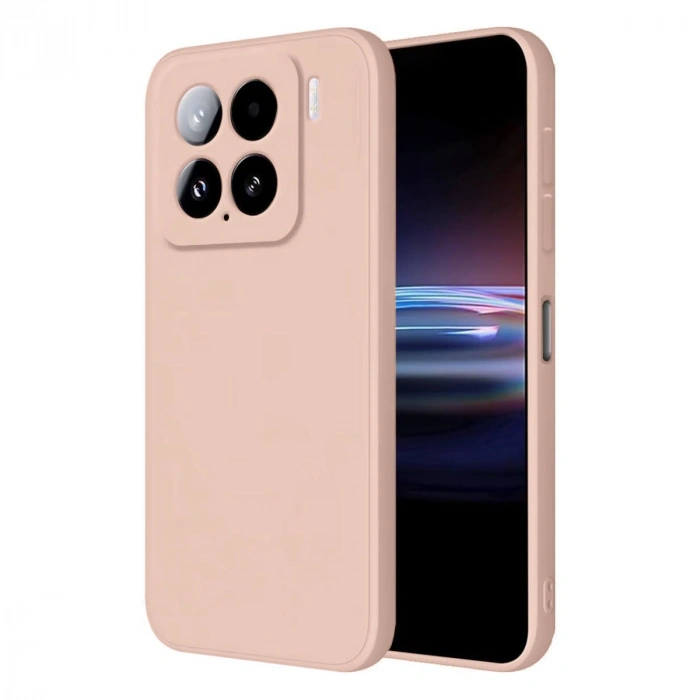 Newface Xiaomi Mi 15 Pro Kılıf Nano içi Kadife Silikon - Pudra