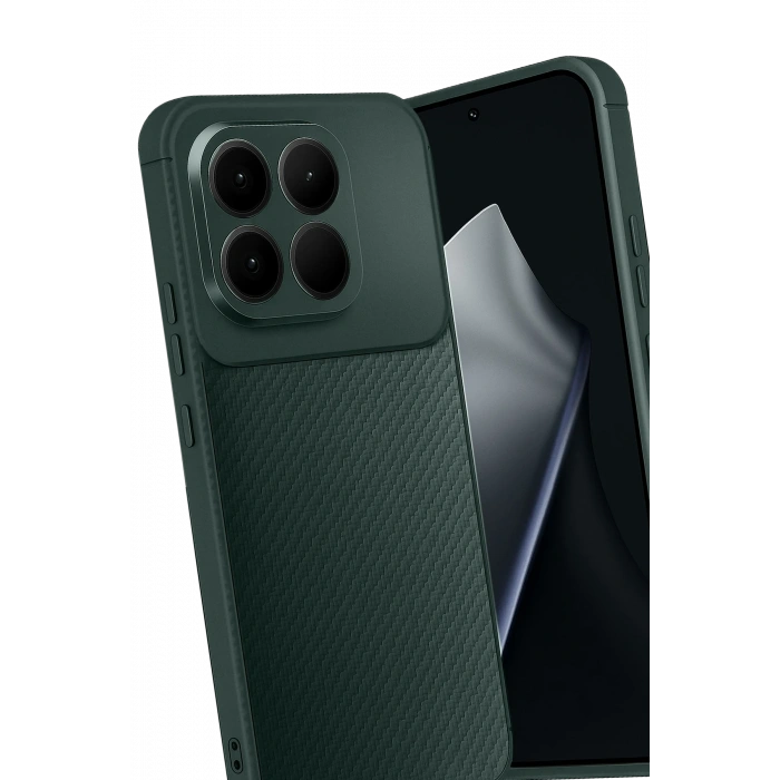 Newface Xiaomi Mi 15T Auto Focus Karbon Kapak - Koyu Yeşil