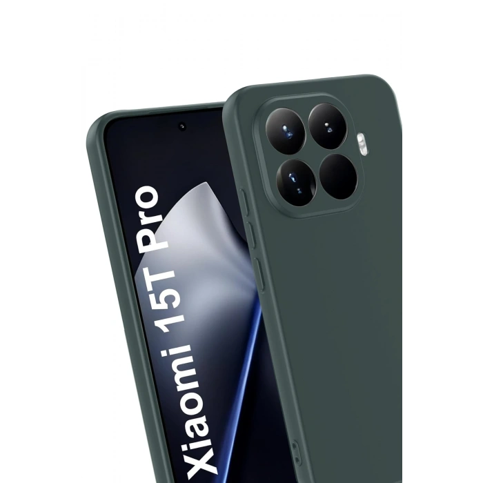 Newface Xiaomi Mi 15T Pro First Silikon - Koyu Yeşil